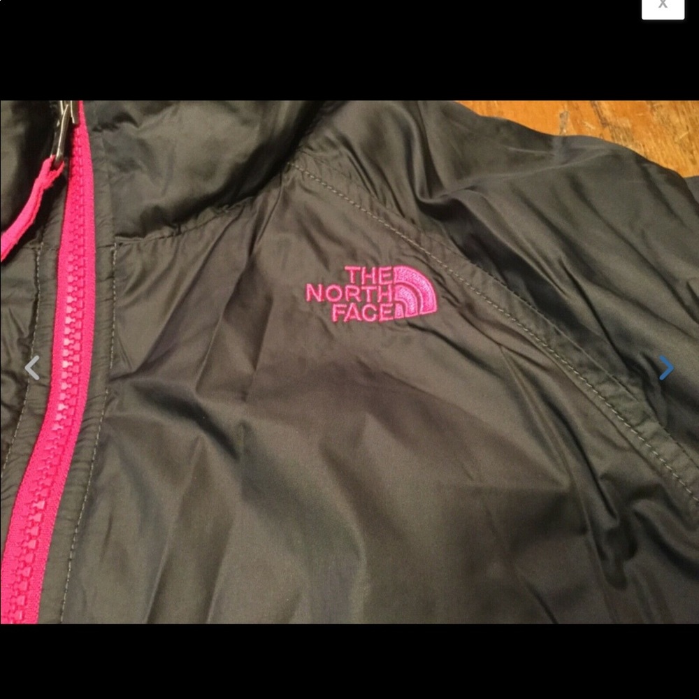 Girls North Face Black Puffer Coat Sz XL/18 EUC - Picture 2 of 7
